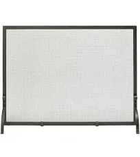 UniFlame S-1154 Classic Large Single Panel Olde World Iron Screen Finish Screen