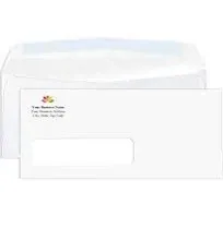 Custom Printed Single Left Window Envelopes