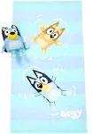  Bluey &amp; Bingo Bath Towel &amp; Bath Buddy Set - Kids Bathtub Blue - Bluey