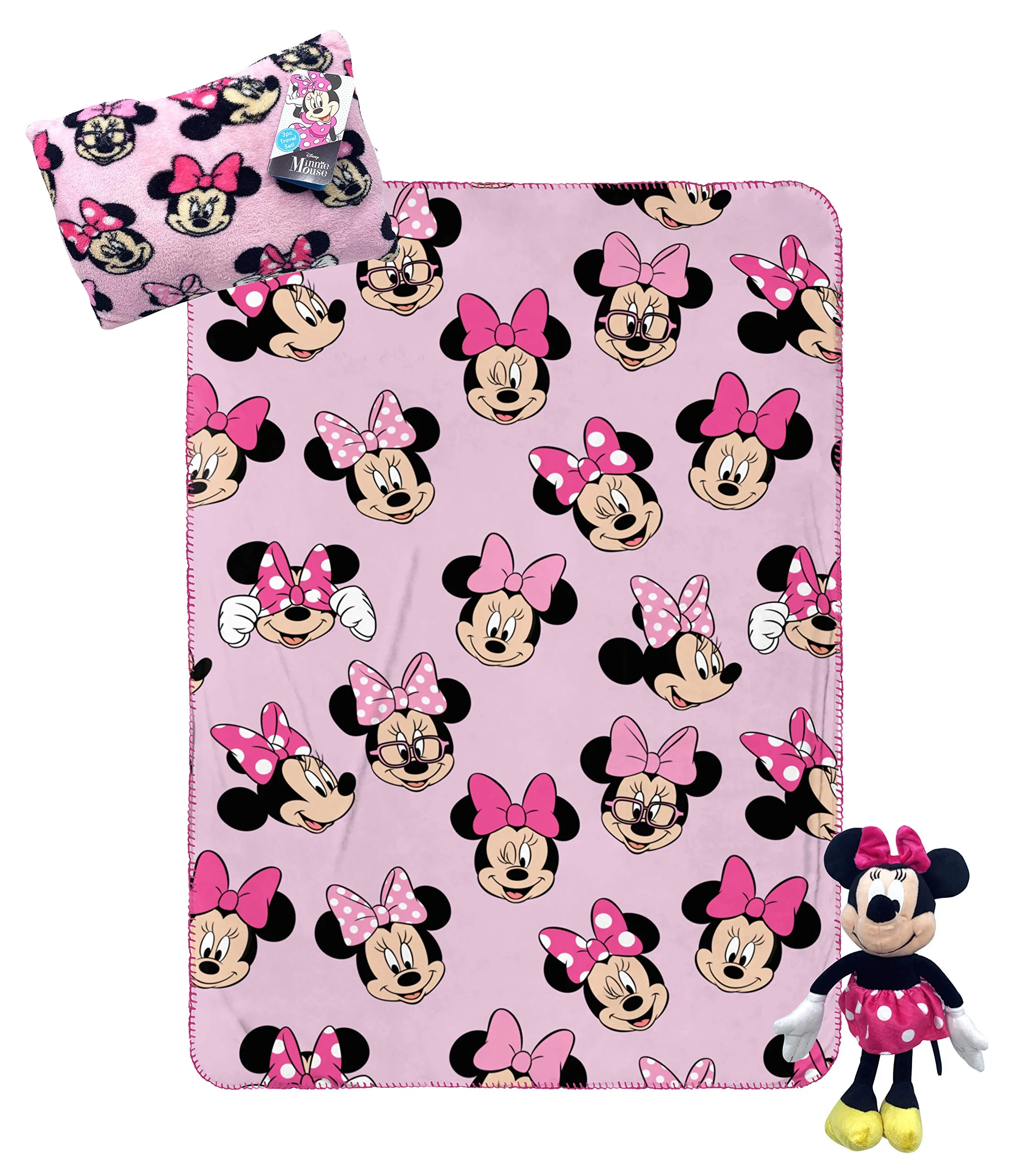 Jay Franco Disney Minnie Mouse Travel Set