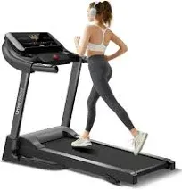 UMAY Fitness Home Auto Folding 3 Level Incline Treadmill