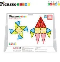 PicassoTiles Mini Diamond Series 36pc Magnet Tile Building Blocks