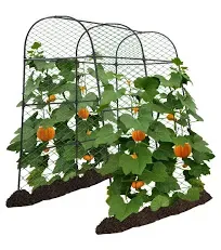 AlisisFores Garden Arch Trellis for Climbing Plants Outdoor 7.2 ft Height Large Tunnel Trellis Support for Vegetables Plant Cucumber Trellis