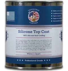 Countryman Coatings - 100% Silicone Roof Coating - Restore Your Roof in a Day - Seal Leaks, Cracks, Seams, Penetrations - Adheres to All Surfaces (1 Gallon, White)