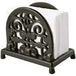 Vintage Metal Napkin Holder Cast Iron Napkin Holder Organizer for Kitchen Restaurant Home Decor, Coffee Gold Color