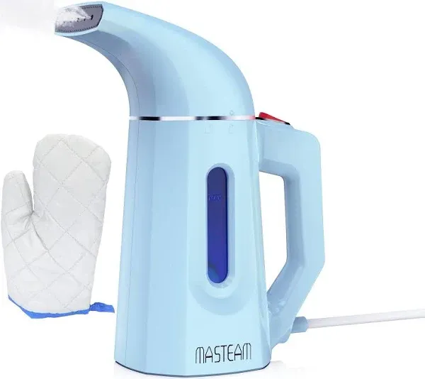 MASTEAM Steamer for Clothes Steamer,Handheld Shirt Steamer Hat Steamer for Home and Travel with Automatic Shut-Off Safety Protection, 180ml Blue, H009