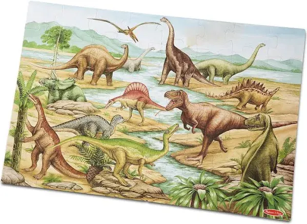 Dinosaurs Extra Large Floor Puzzle Jumbo Pieces Melissa And Doug