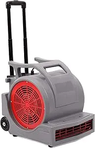 MOUNTO 3-Speed 1Hp 4000 Plus CFM Monster Air Mover Floor Carpet Dryers with Handle Wheelkit