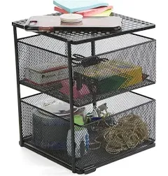 Mind Reader 2-Tier Metal Mesh Magnetic Organizer