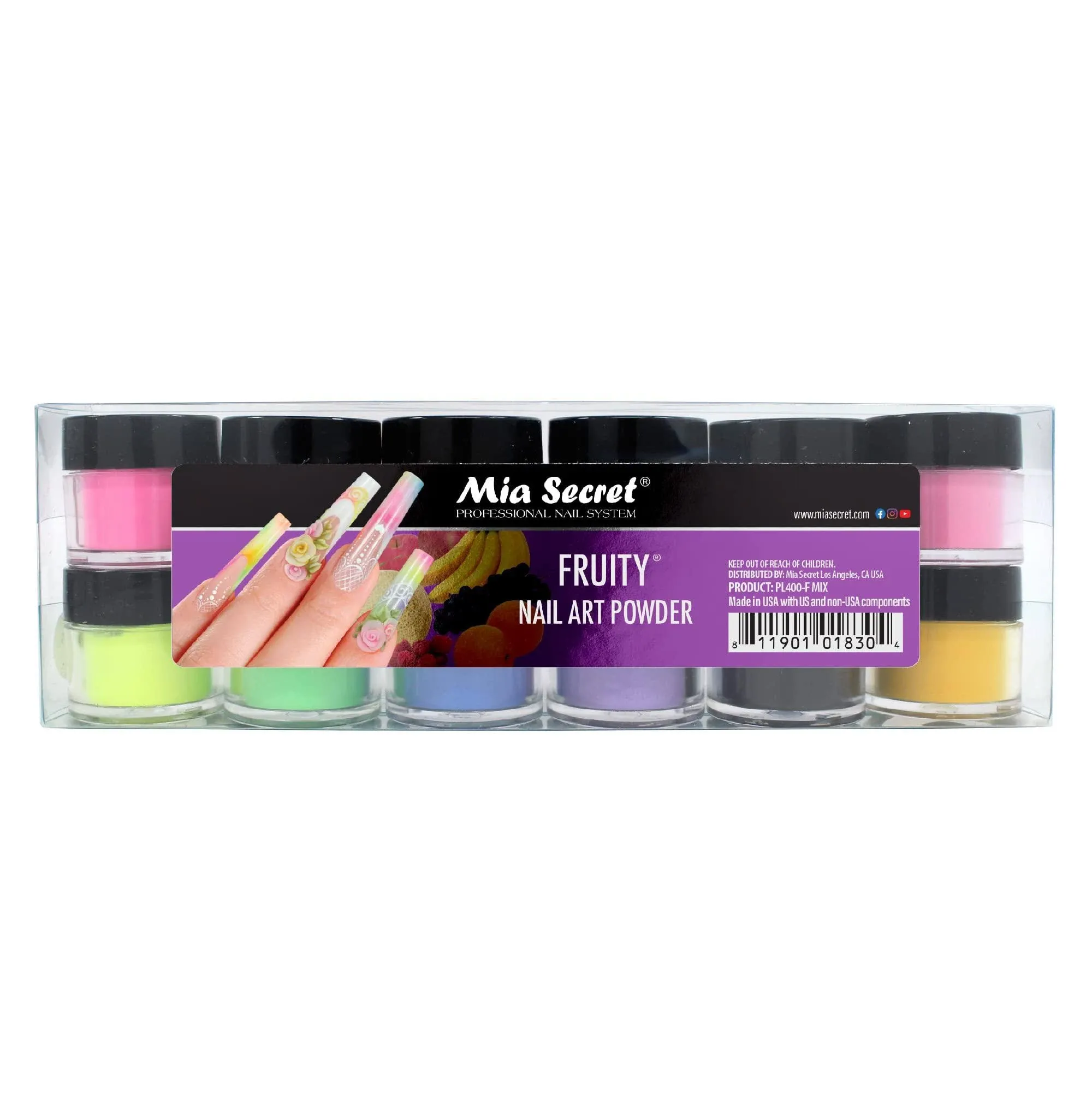 Mia Secret Fruity Nail Art Powder Collection (12pc)