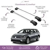 ERKUL Roof Rack Cross Bars for VW Volkswagen Golf SW Alltrack (2013-2019)