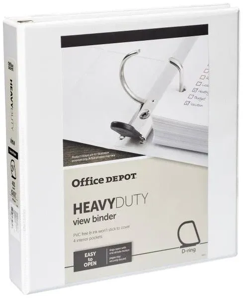 Office Depot Heavy-Duty View 3-Ring Binder