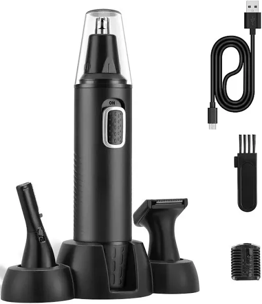 Nose Hair Trimmer 3-in-1 Versatile Rechargeable Ear and Nose Trimmer for Men&amp;...