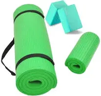 All Purpose 1/2-Inch Extra Thick High Density Anti-Tear Exercise Yoga Mat and Kn