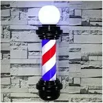 Miuxiu 27'' Barber Pole Led Light, Traditional Barber Pole Outside Barber Shop