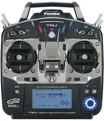 Futaba 10J 10-Channel T-FHSS Digital Proportional R/C System w 2 Receivers