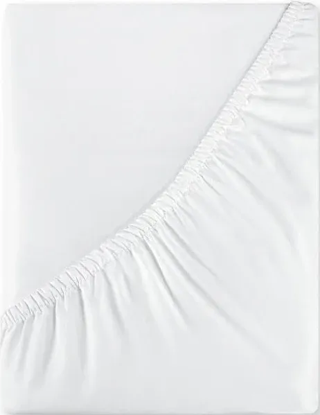 Royale Linen 400 Thread Count 100% American Grown Cotton Fitted Sheet Twin Si...