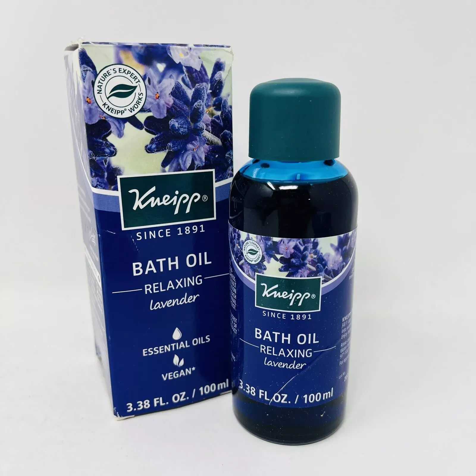 Kneipp Lavender Herbal Bath Oil, Relaxing Soak, 3.38 fl. oz.