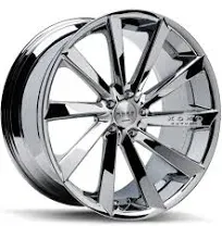 (4) 20&#034; Staggered Koko Kuture Wheels Kapan Chrome Rims 4wheels/set0