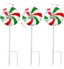 Windmill Decoration，Outdoor Metal Stakes, Wind Catcher Spinner Garden Stakes, Outdoor Wind Spinners, Yard Patio Decoration, Set of 3