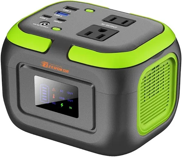 Portable Power Station 120W Portable Generator 97.6Wh, 110V Portable Power Pack with AC Outlet External Lithium Battery Pack with USB C Input for Camping Home Use VanLife Adventures