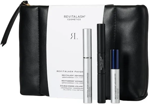 RevitaLash Cosmetics, RevitaLash Favorites - RevitaLash Advanced 3.5ml, RevitaBrow Advanced 1.5ml, Mini Double-Ended Volume Set