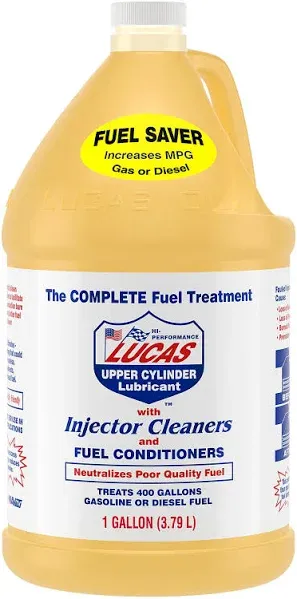 Lucas Oil 10013 Fuel Treatment Gallon, Cleans and Lubricates Fuel System