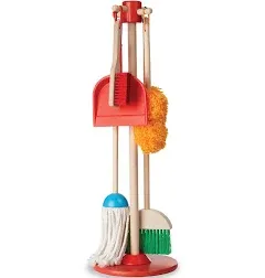 Melissa & Doug Let's Play Dust! Sweep! Mop! 6-Piece Pretend Play Set