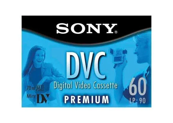 Sony Mini DV Digital Video Cassette DVC 2 Pack 60min Premium Tapes Sealed 