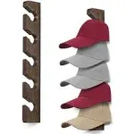 keletop Hat Rack for Wall Baseball Cap Organizer Hanger (2 Pack) Modern Wooden Hat Holder Wall-Mounted Caps Display for Closet Door Bedroom