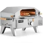 Razorri Outdoor Portable Stainless Steel Gas Pizza Oven, 2-in-1 Fire Griller and Pizza Maker