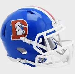 Denver Broncos 1975 to 1996 Riddell Mini Speed Throwback Helmet - NFL.