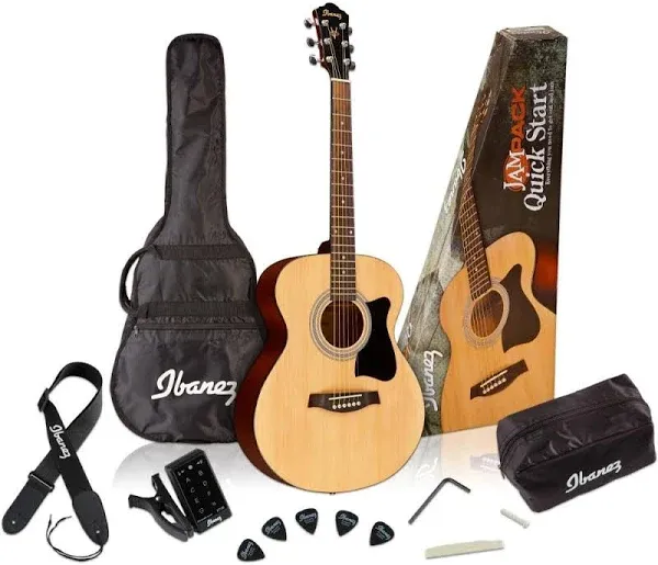 Ibanez IJVC50 Jampack Grand Concert Acoustic Guitar Package