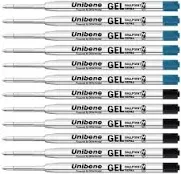 Unibene Parker Compatible Gel Ink Ballpoint Refills