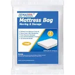 King Mattress Bags for Moving Storage 2 Pack - 6 Mil Heavy Duty -Tear and Pun...