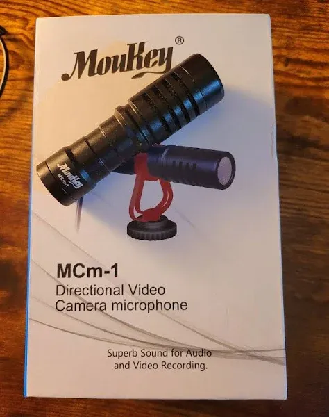 Moukey MCM-1 DSLR Camera Microphone, External Video Mic Shotgun for Phone,... 