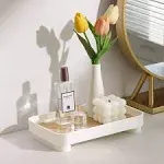 Bathroom Tray 9&#034;—6&#034; Vanity Trays White Rectangle Decorative Catchall Organizer S