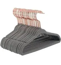 Baby Velvet Hangers 30Pack - Non-Slip Kids Hangers for Clothes - 11 Inch Gray