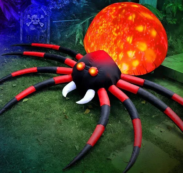 FunFanso 8FT Halloween Spider Inflatables