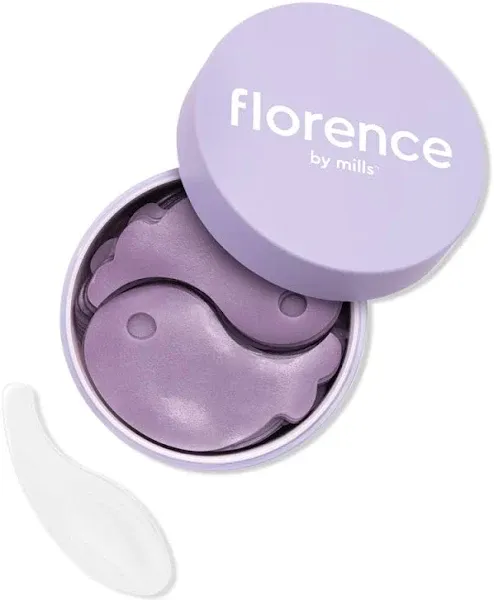 florence by mills Floating Under the Eyes Depuffing Gel Pads | Re-Energize Tired Under Eyes | Hydrating | Vegan & Cruelty-Free - 30 Pairs/60 count