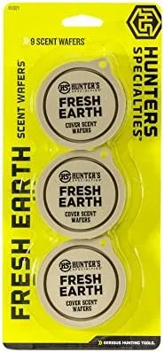 Long Lasting Fresh Earth Cover Scent Wafers for Hunting - 9 Wafers Per Pack, ...