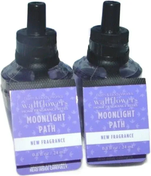 Lot of 2 Wallflowers MOONLIGHT PATH Fragrance Refill Bulbs Bath &amp; Body works