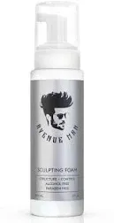 Avenue Man Sculpting Foam for Men Travel Size (1.69 oz) Firm Hold Volumizing Hair Mousse with Herbal Extracts Stylin