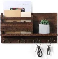 Lucundm Rustic Key and Mail Holder