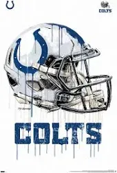 Trends International NFL Indianapolis Colts - Drip Helmet 20 Wall Poster, 22.375" x 34", Unframed Version