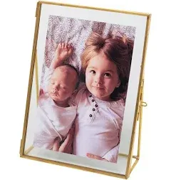 5X7 Gold Photo Frame Vintage Style Antique Gold Standing Picture Frames with Pre