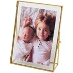 5X7 Gold Photo Frame Vintage Style Antique Gold Standing Picture Frames with Pr