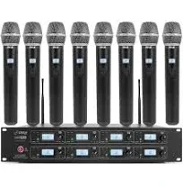 Pyle Wireless Microphone & Receiver System