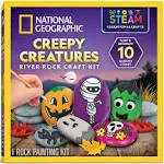 Halloween Arts Crafts Kit Creepy Spook Creatures Decorate 10 River Rock Painting