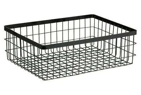 G.E.T. WB-1294-MG 12" x 9" Rectangular Wire Basket